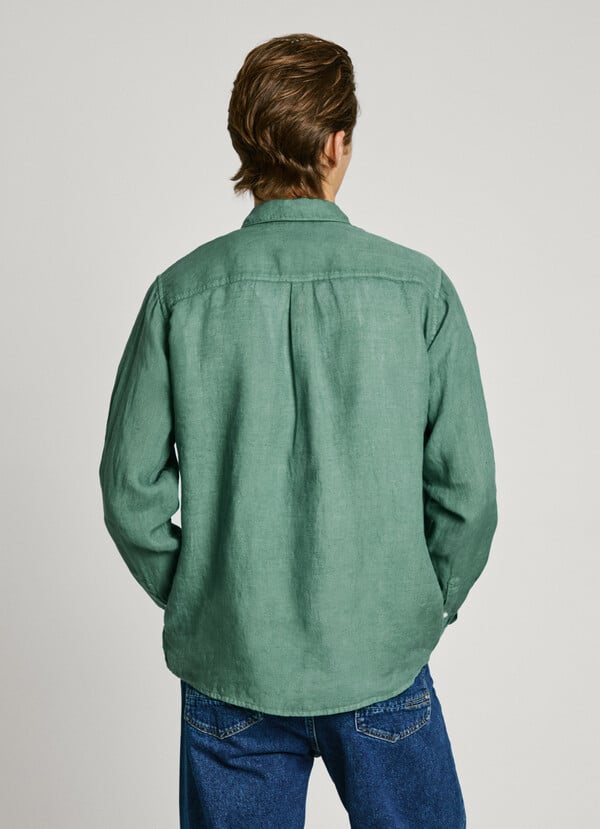 Pepe Jeans Camisa Logo Bordado Fit Regular