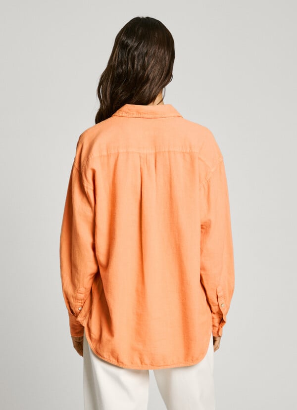 Pepe Jeans Camisa Logo Bordado Fit Relaxed