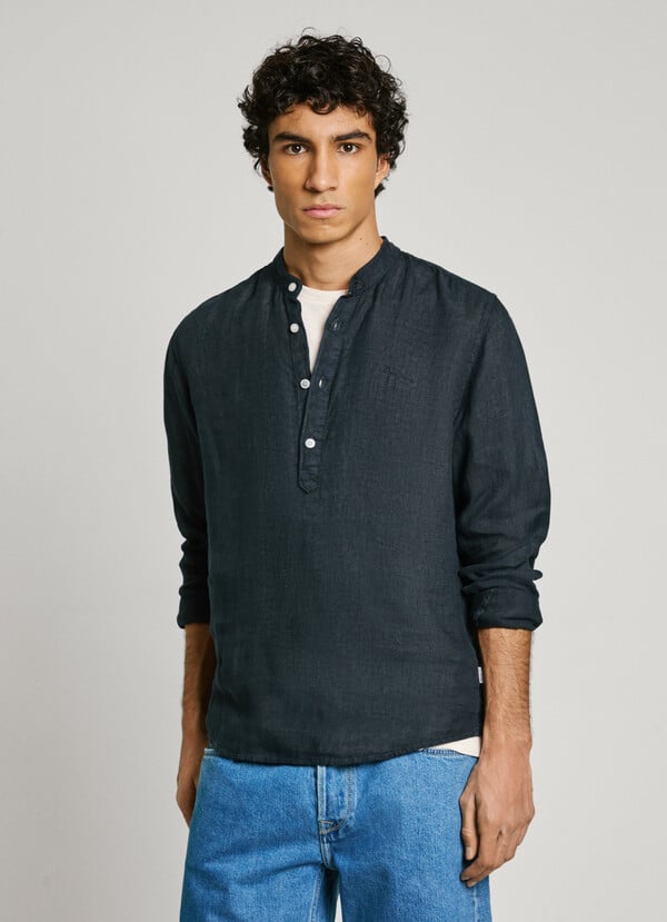 Pepe Jeans Camisa Media Tapeta Fit Regular