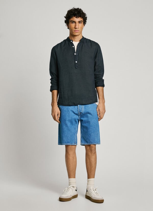 Pepe Jeans Camisa Media Tapeta Fit Regular