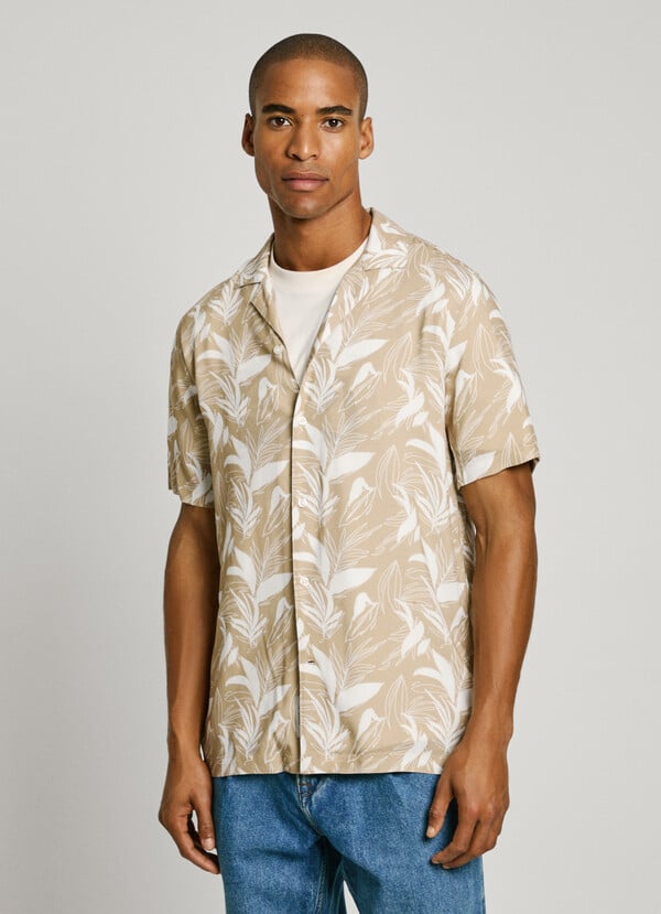 Pepe Jeans Camisa Palmeras Fit Regular