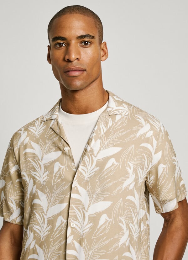 Pepe Jeans Camisa Palmeras Fit Regular