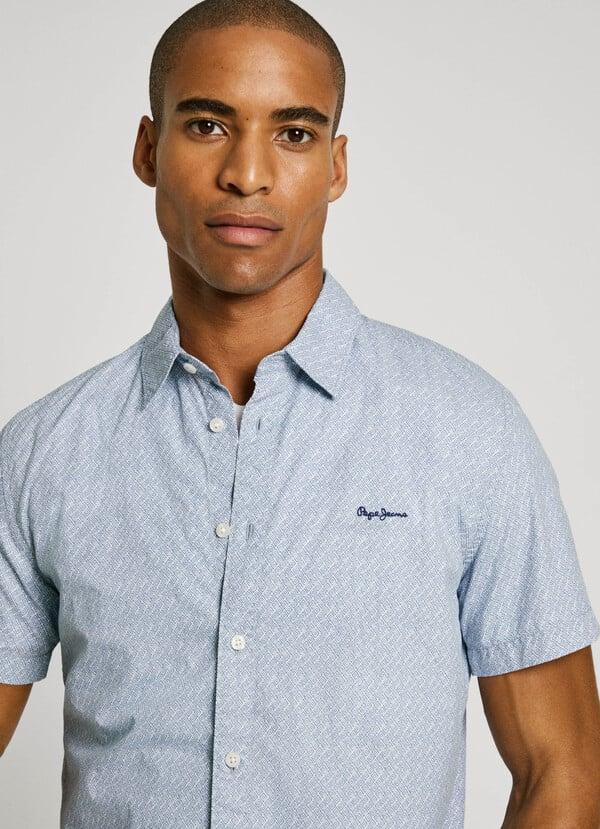 Pepe Jeans Camisa Popelín Estampada Fit Regular