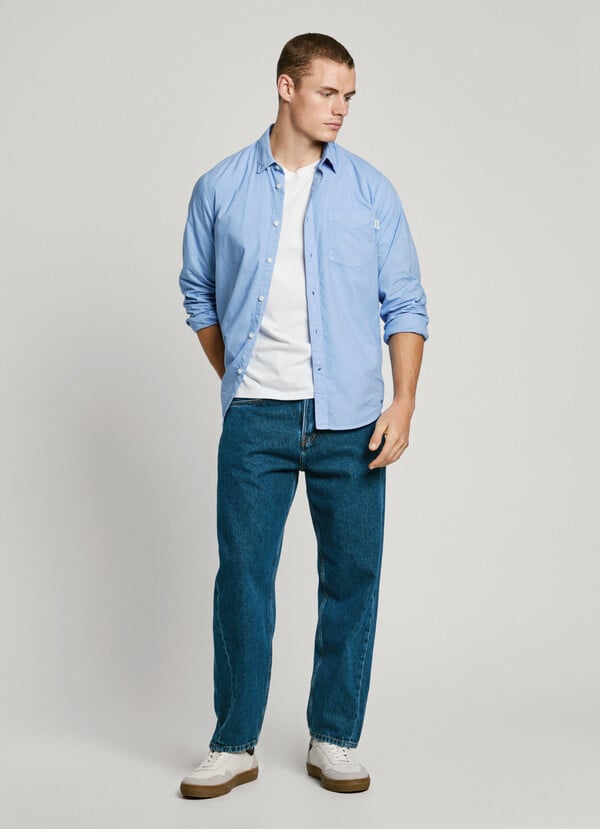 Pepe Jeans Camisa Popelín Fit Regular