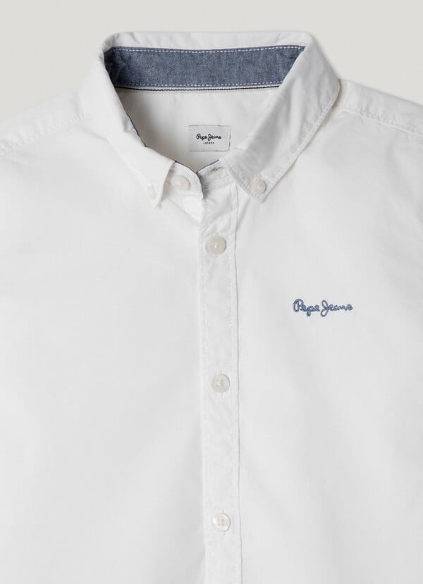 Pepe Jeans Camisa Popelín Logo Bordado