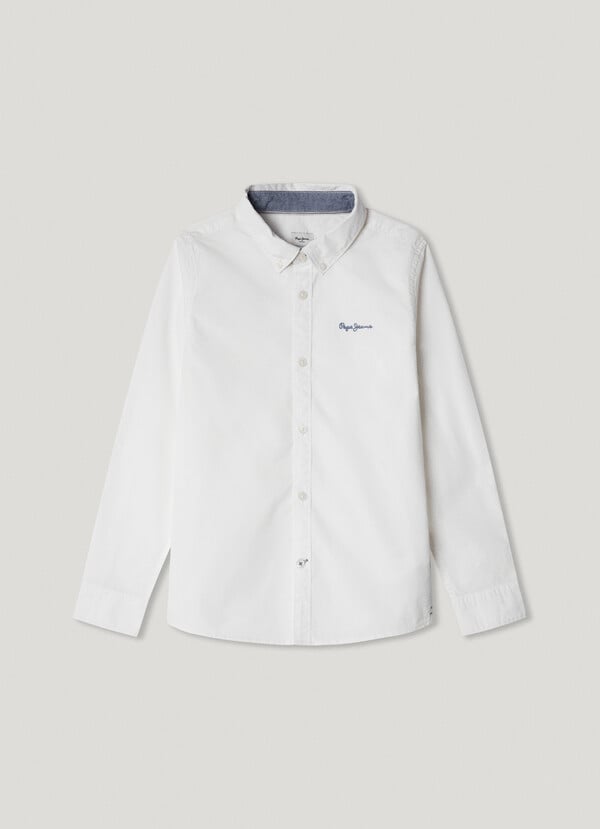 Pepe Jeans camisa popelín logo bordado