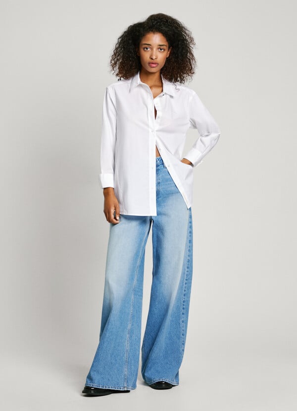 Pepe Jeans Camisa Popelín Logo Bordado