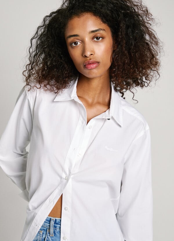 Pepe Jeans Camisa Popelín Logo Bordado