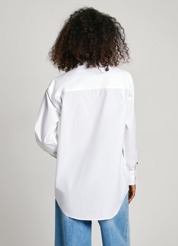 Pepe Jeans Camisa Popelín Logo Bordado