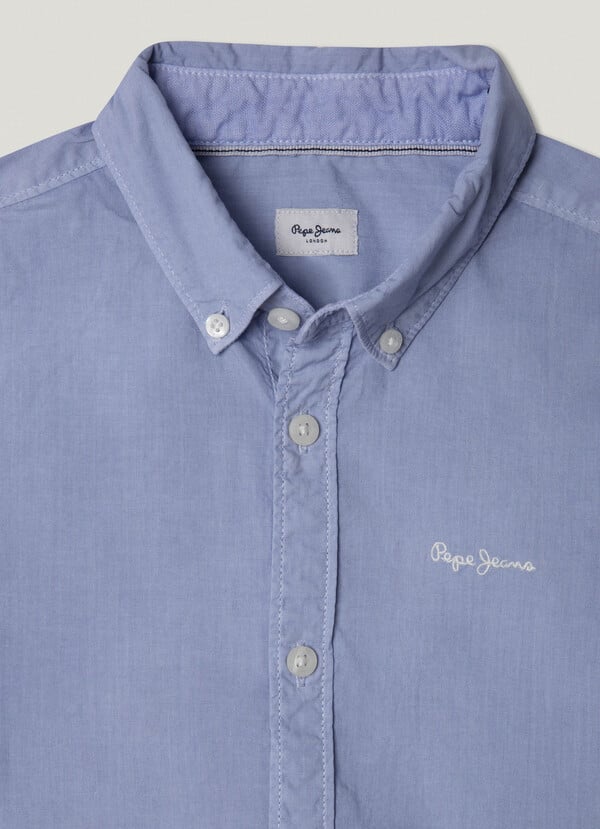 Pepe Jeans Camisa Popelín Logo Bordado
