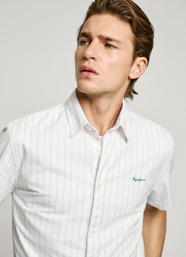 Pepe Jeans Camisa Popelín Rayas Fit Regular