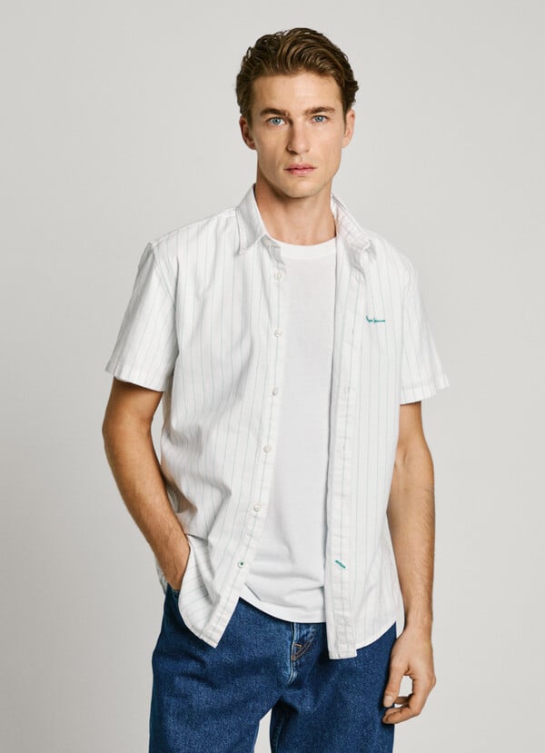 Pepe Jeans camisa popelín rayas fit regular