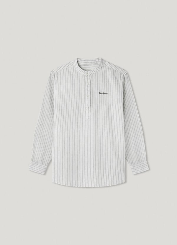 Pepe Jeans camisa rayas cuello mao