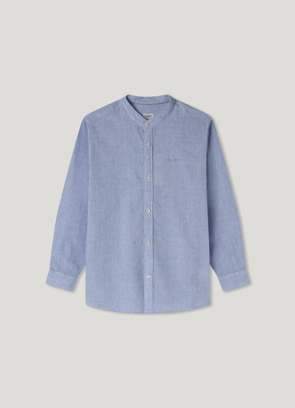 Pepe Jeans camisa rayas cuello mao