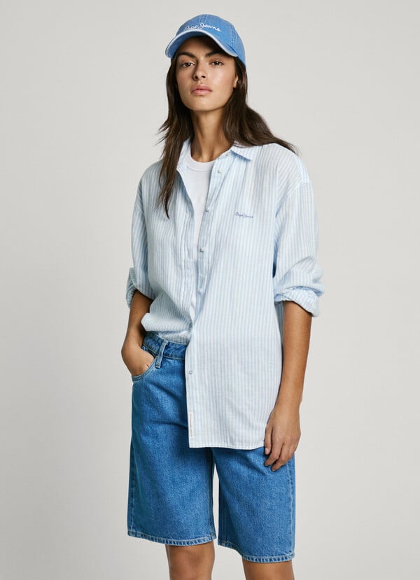 Pepe Jeans camisa rayas fit relaxed