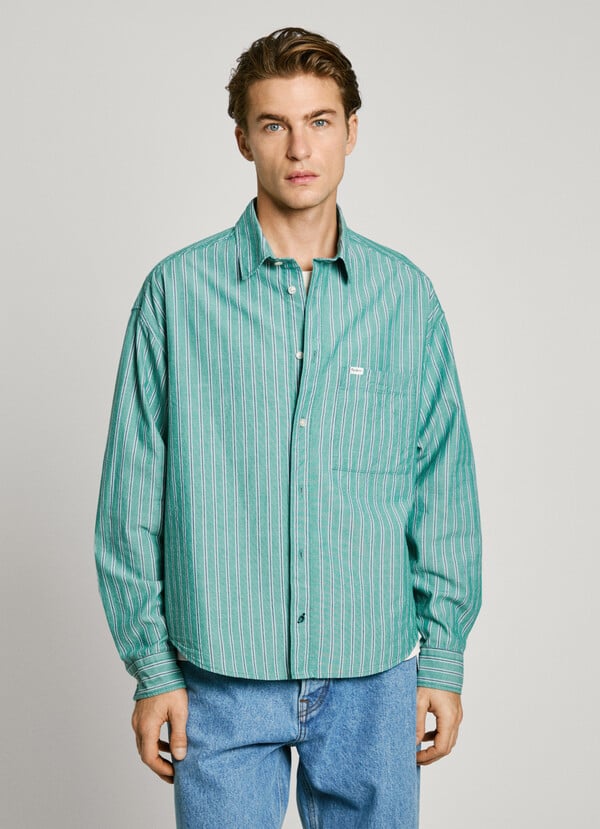 Pepe Jeans Camisa Rayas Fit Relaxed