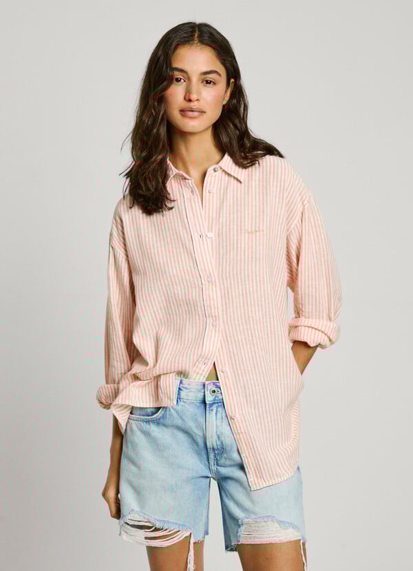 Pepe Jeans camisa rayas fit relaxed