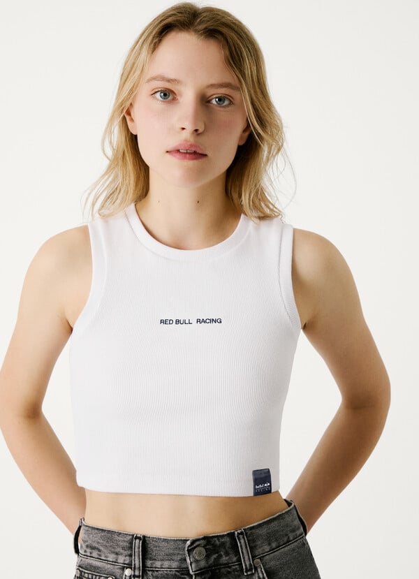Pepe Jeans Camiseta Canalé Fit Cropped