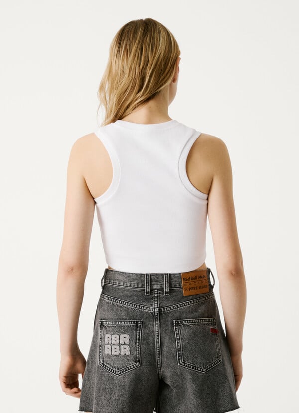 Pepe Jeans Camiseta Canalé Fit Cropped