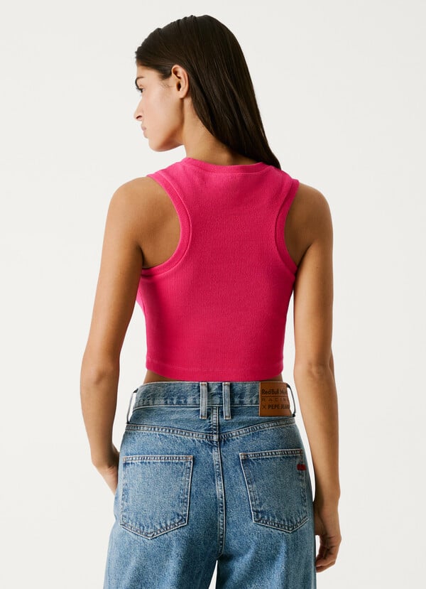 Pepe Jeans Camiseta Canalé Fit Cropped