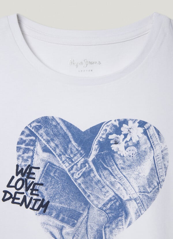 Pepe Jeans Camiseta Corazón Estampado