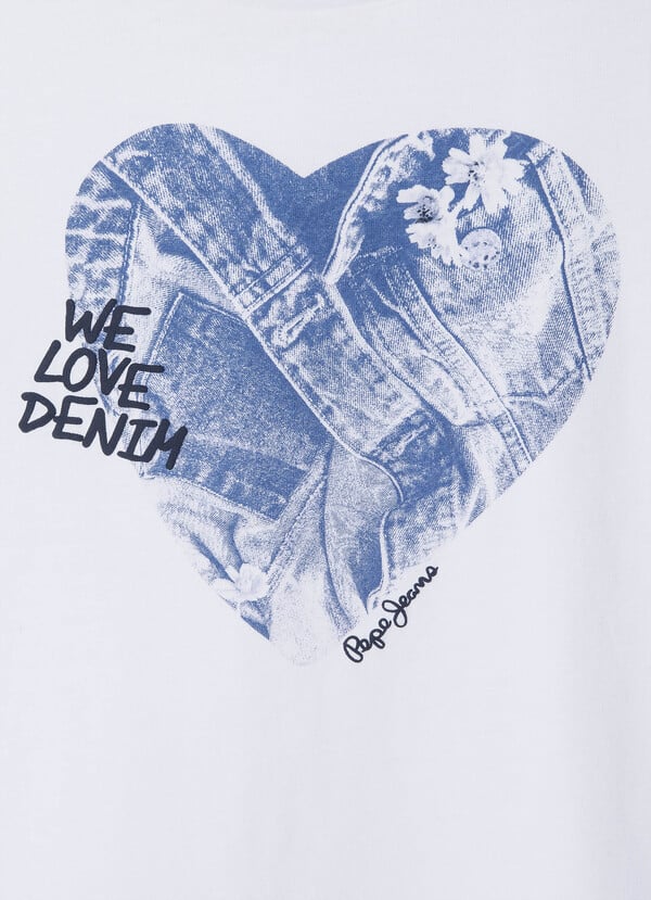 Pepe Jeans Camiseta Corazón Estampado
