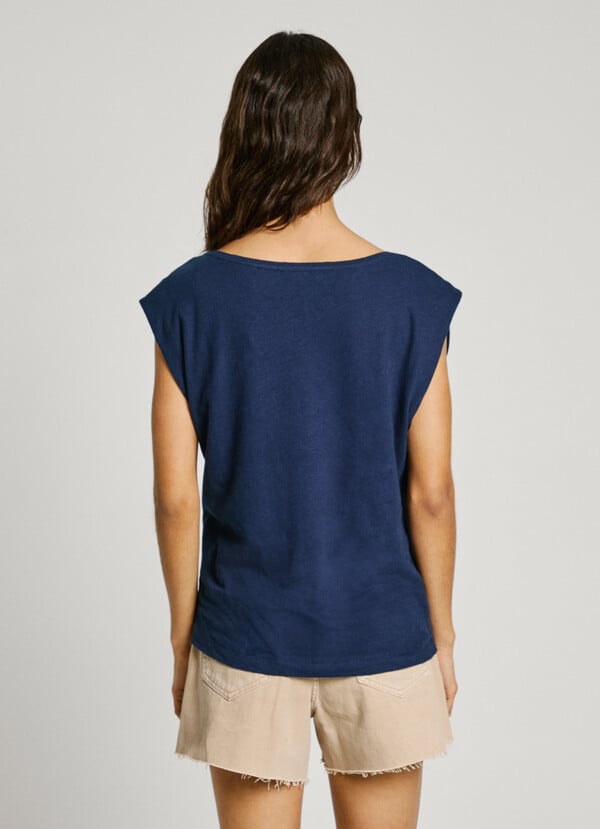 Pepe Jeans Camiseta Cuello Pico Fit Relaxed