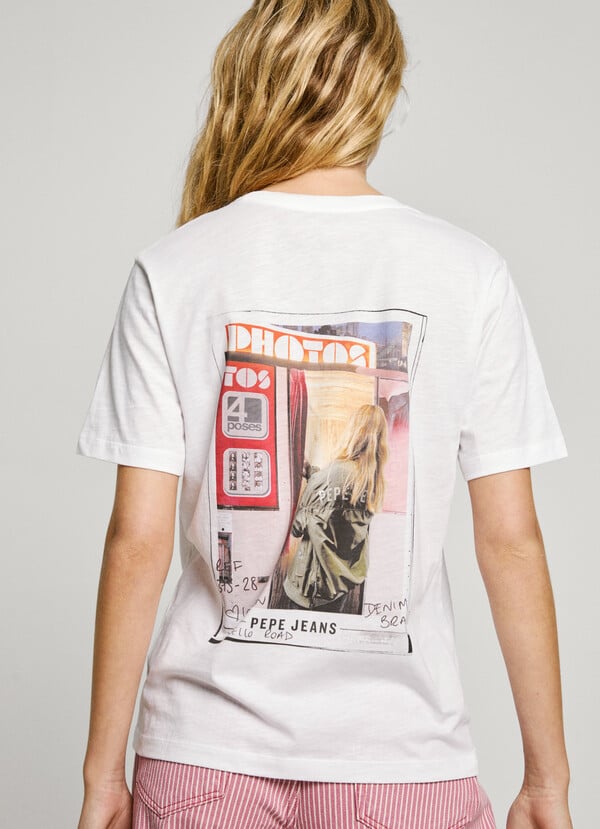 Pepe Jeans Camiseta Espalda Estampada