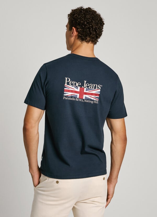 Pepe Jeans camiseta espalda estampada fit regular