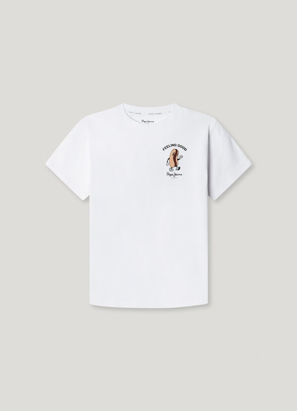 Pepe Jeans Camiseta Espalda Estampada Fit Relaxed