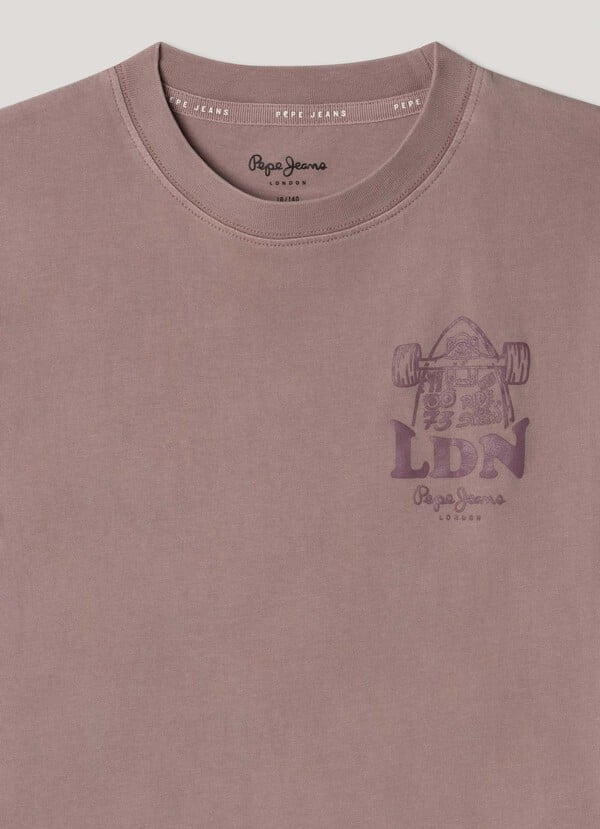 Pepe Jeans Camiseta Espalda Estampada Fit Relaxed