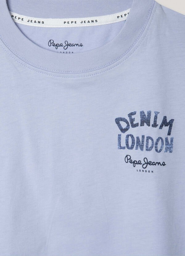 Pepe Jeans Camiseta Espalda Estampada Fit Relaxed