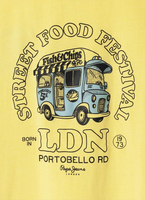 Pepe Jeans Camiseta Espalda Estampada Fit Relaxed