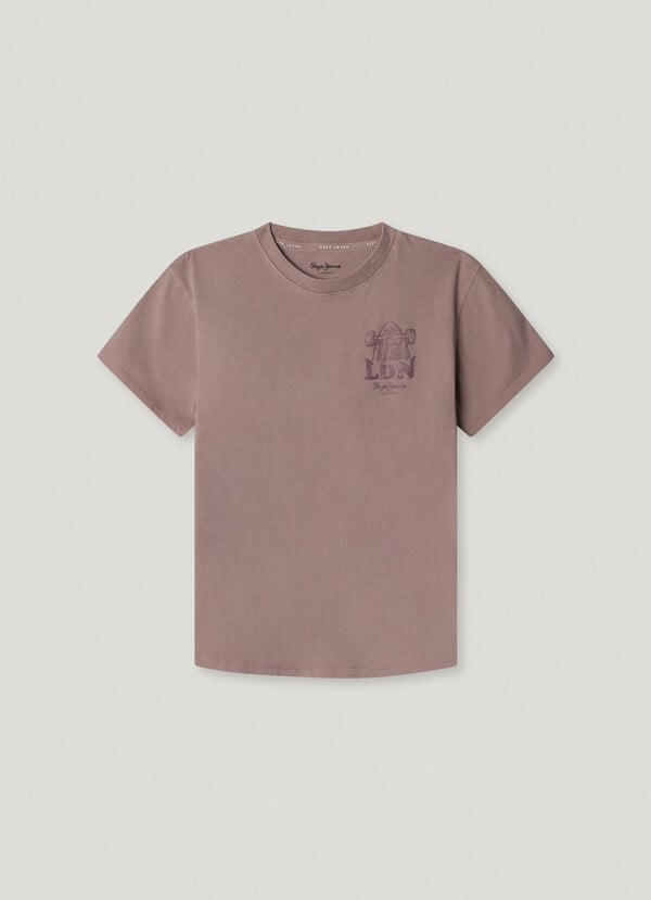 Pepe Jeans Camiseta Espalda Estampada Fit Relaxed