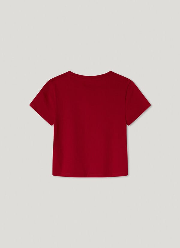 Pepe Jeans Camiseta Estampada Fit Cropped