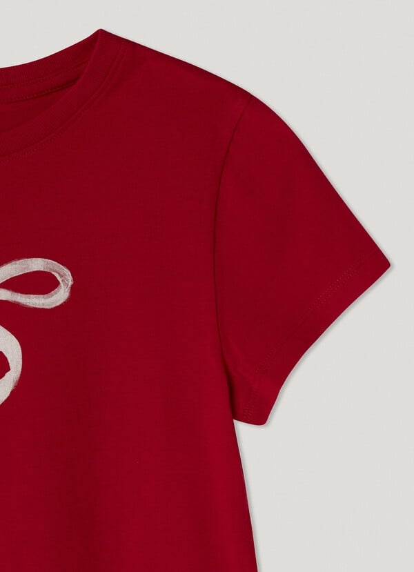 Pepe Jeans Camiseta Estampada Fit Cropped