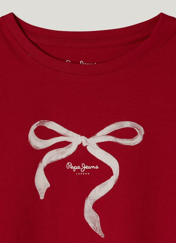 Pepe Jeans Camiseta Estampada Fit Cropped