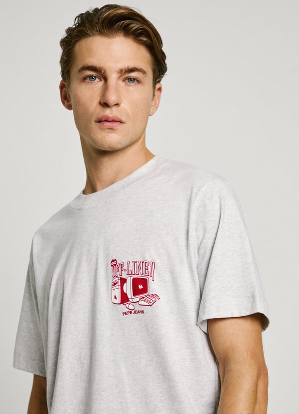 Pepe Jeans Camiseta Estampada Fit Regular