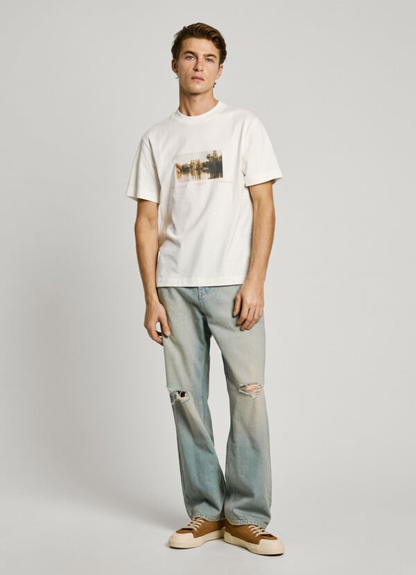 Pepe Jeans Camiseta Estampada Fit Regular