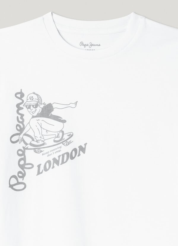 Pepe Jeans Camiseta Estampada Fit Relaxed