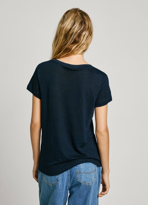 Pepe Jeans Camiseta Logo Bordado
