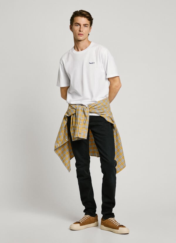 Pepe Jeans Camiseta Logo Bordado Fit Regular