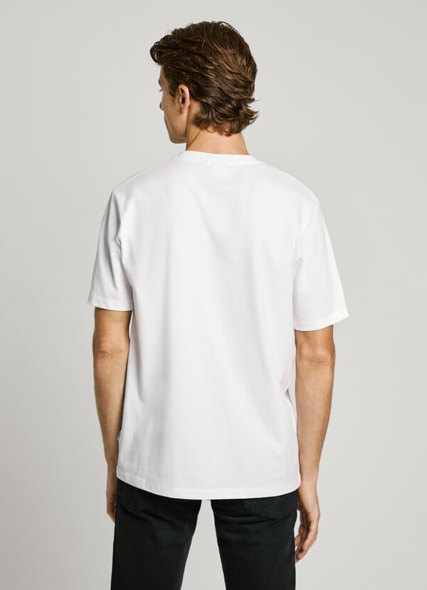 Pepe Jeans Camiseta Logo Bordado Fit Regular