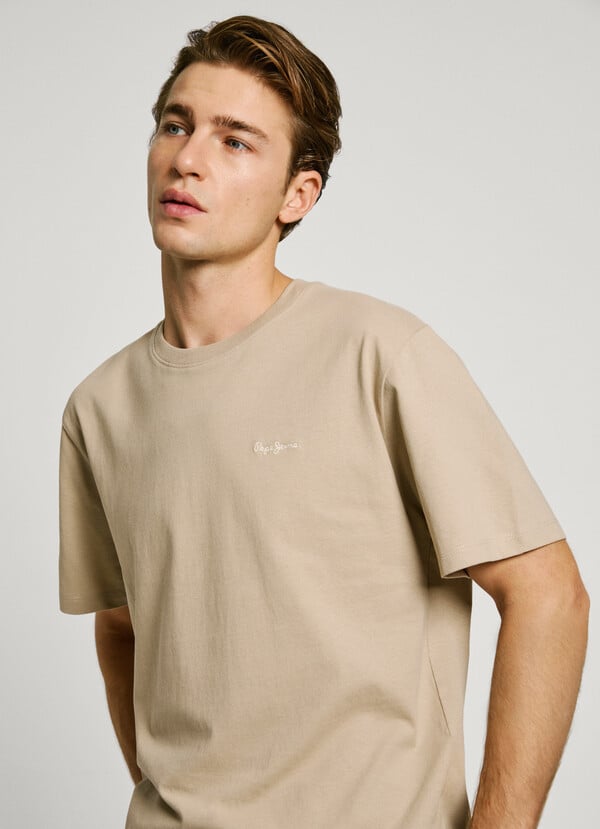 Pepe Jeans camiseta logo bordado fit regular