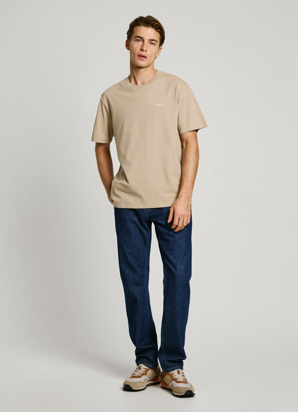 Pepe Jeans Camiseta Logo Bordado Fit Regular