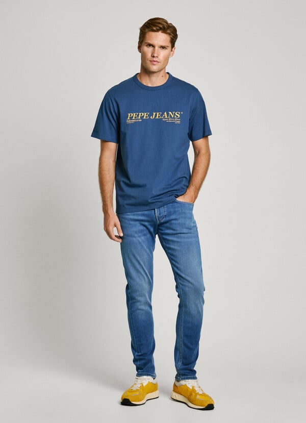 Pepe Jeans Camiseta Logo Bordado Fit Regular