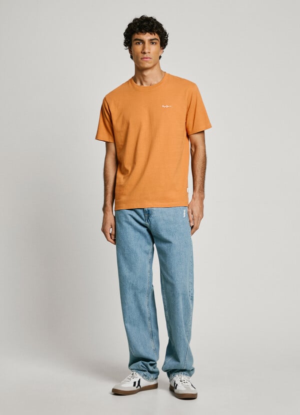 Pepe Jeans Camiseta Logo Bordado Fit Regular