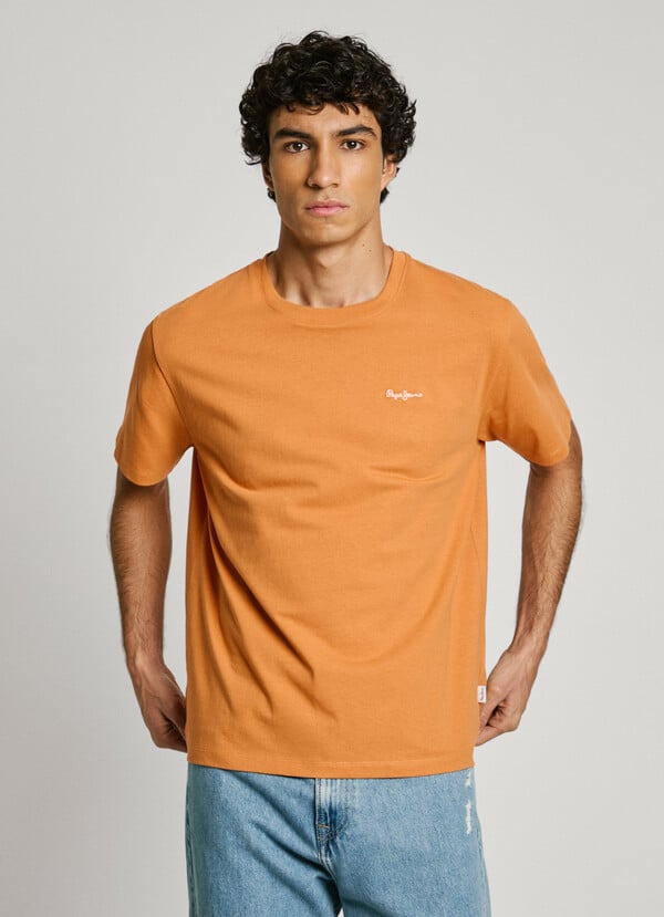 Pepe Jeans Camiseta Logo Bordado Fit Regular