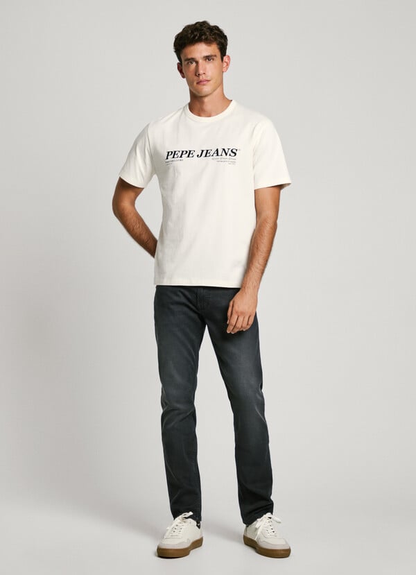 Pepe Jeans Camiseta Logo Bordado Fit Regular