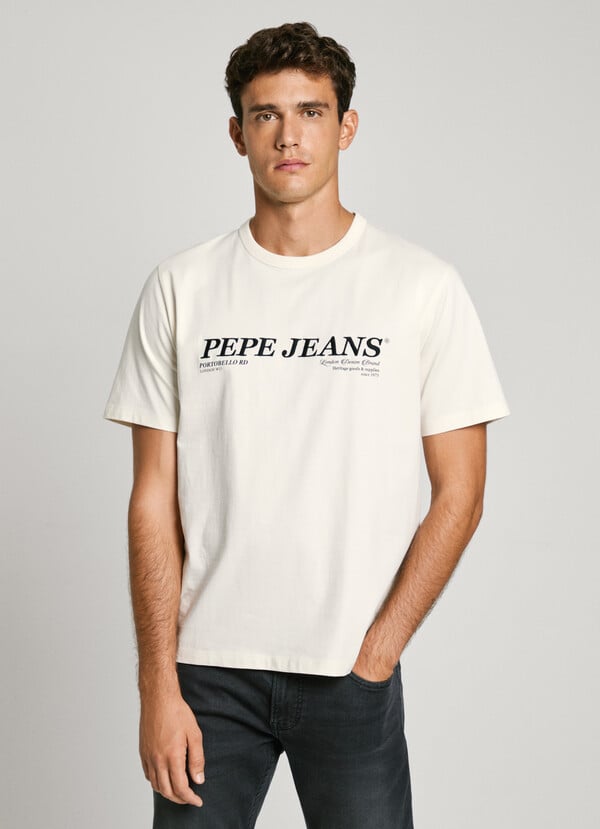 Pepe Jeans Camiseta Logo Bordado Fit Regular